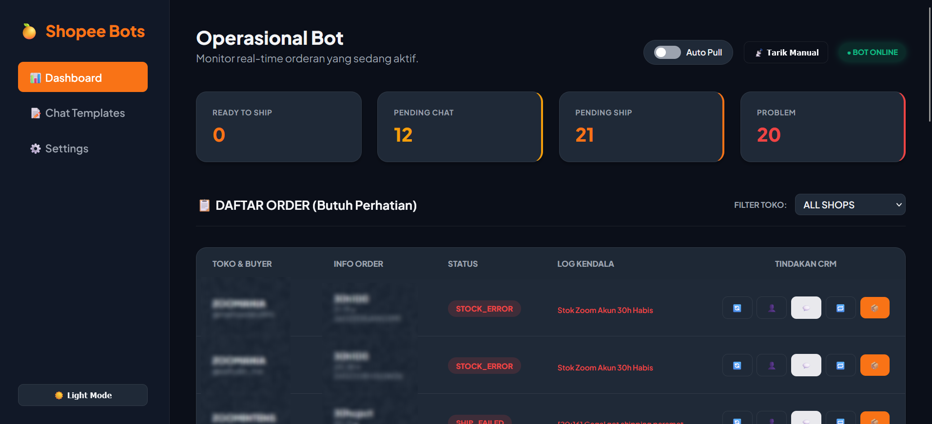 Custom Control Panel